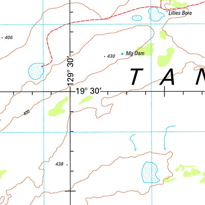 Geoscience Australia Tanami SE52 - 15 digital map