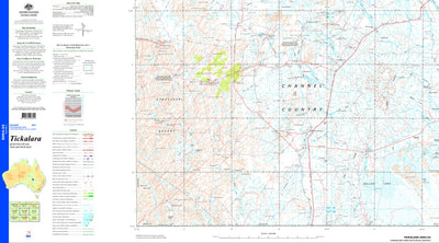 Geoscience Australia Tickalara SH54 - 03 digital map