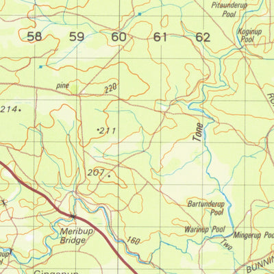 Geoscience Australia Tonebridge (2229) digital map