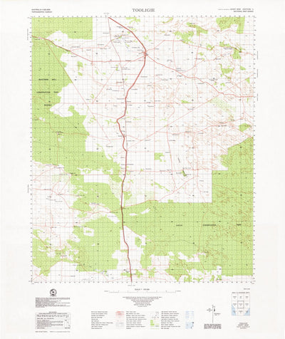 Geoscience Australia Tooligie (6030) digital map