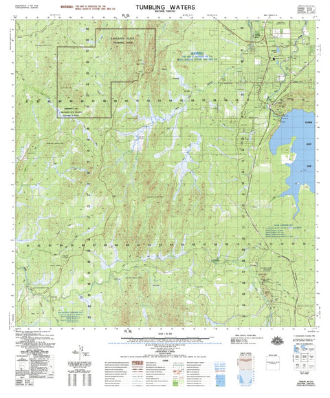 Geoscience Australia Tumbling Waters (5072-2) digital map