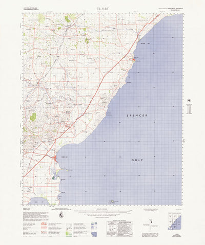 Geoscience Australia Tumby (6129) digital map