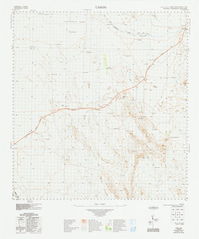 Geoscience Australia Uaroo (1952) digital map