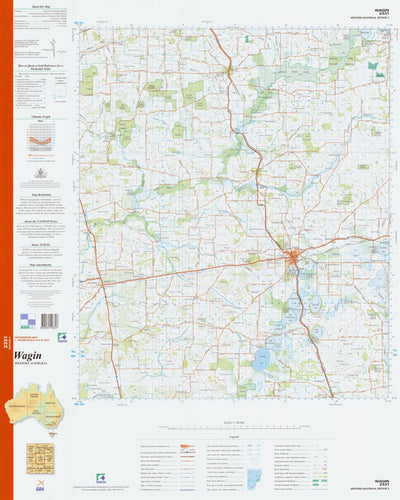 Geoscience Australia Wagin (2331) digital map