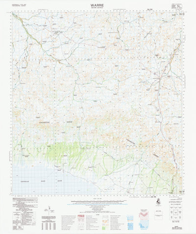 Geoscience Australia Warrie (2853) digital map