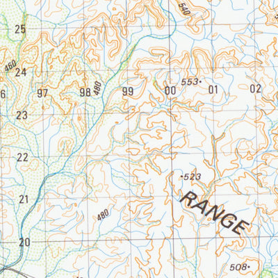 Geoscience Australia Warrie (2853) digital map