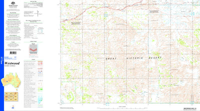 Geoscience Australia Westwood SG51 - 16 digital map