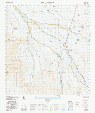 Geoscience Australia White Springs (2654) digital map
