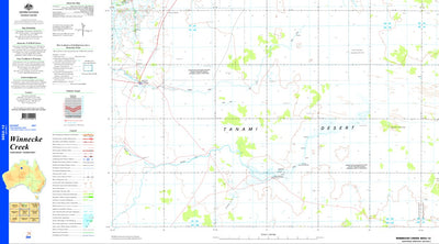 Geoscience Australia Winnecke Creek SE52 - 12 digital map