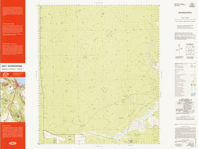 Geoscience Australia Woongaring (2637) digital map