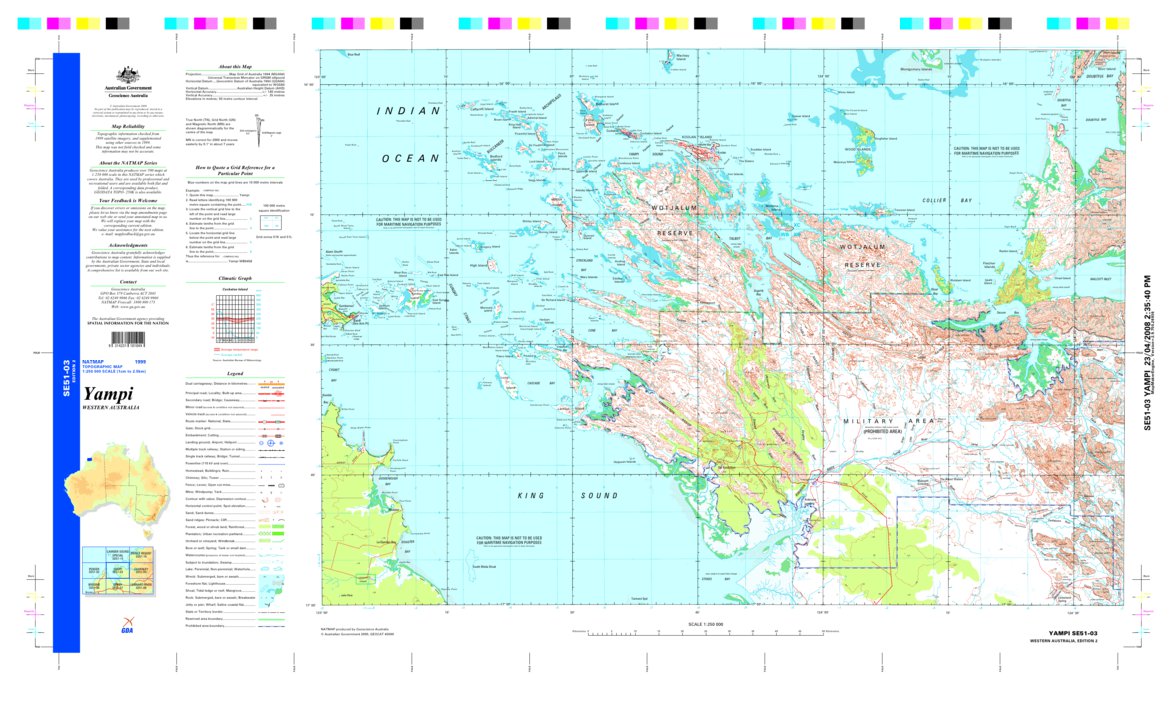 Yampi - SE51-03 Map by Geoscience Australia | Avenza Maps