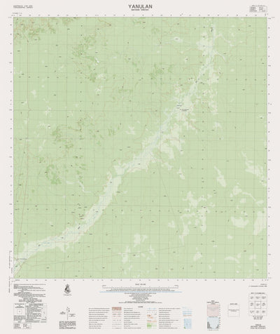 Geoscience Australia Yanulan (5367-1) digital map