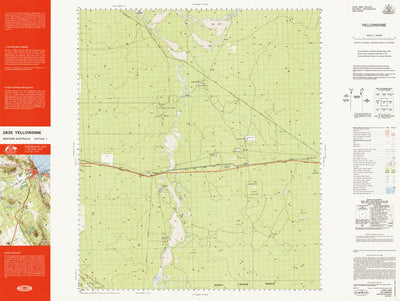 Geoscience Australia Yellowdine (2835) digital map