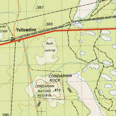 Geoscience Australia Yellowdine (2835) digital map