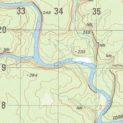 Geoscience Australia Yoygin Creek (4367-1) digital map