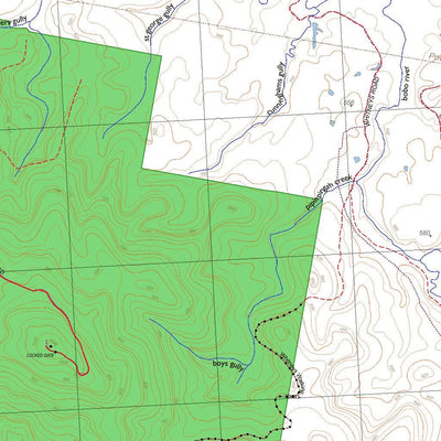 Getlost Maps 9437-2N Brooklana GetlostMap Topographic Map V12 1:25,000 bundle exclusive