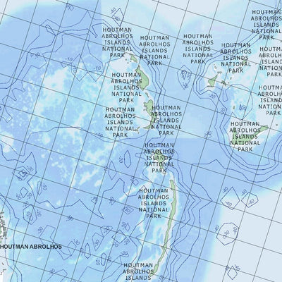 Getlost Maps Getlost Map 1640 ABROLHOS WA Topographic Map V15 1:75,000 digital map