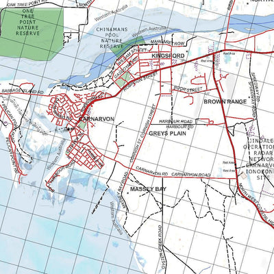 Getlost Maps Getlost Map 1648 CARNARVON WA Topographic Map V15 1:75,000 digital map