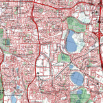Getlost Maps Getlost Map 2033 FREMANTLE WA Topographic Map V15 1:75,000 digital map