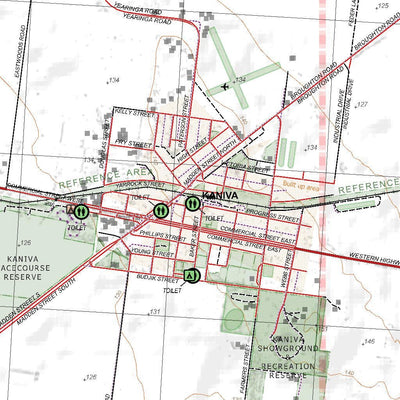 Getlost Maps Getlost Map 7125-3 KANIVA Victoria Topographic Map V16b 1:25,000 digital map