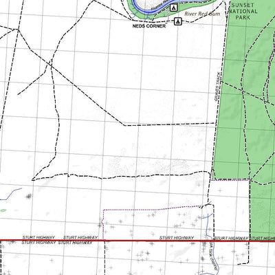 Getlost Maps Getlost Map 7129-7229 LINDSAY-WENTWORTH Victoria Topographic Map V16b 1:75,000 digital map