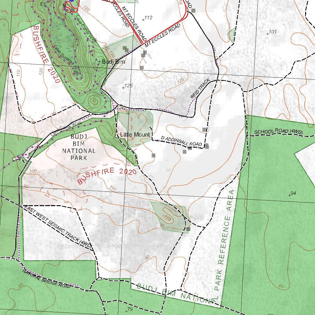 Getlost Map 7221-1 BESSIEBELLE Victoria Topographic Map V16b 1:25,000 ...