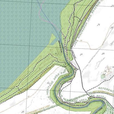 Getlost Maps Getlost Map 7225-1 HINDMARSH Victoria Topographic Map V16b 1:25,000 digital map