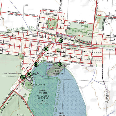 Getlost Maps Getlost Map 7225-3 NHILL Victoria Topographic Map V16b 1:25,000 digital map