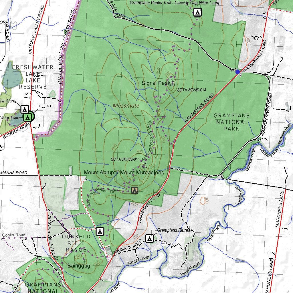 Getlost Map 7322-7422 HAMILTON-WILLAURA Victoria Topographic Map V16b 1 ...