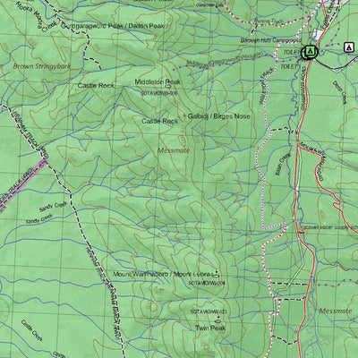 Getlost Maps Getlost Map 7323-7423 GRAMPIANS-ARARAT Victoria Topographic Map V16b 1:75,000 digital map