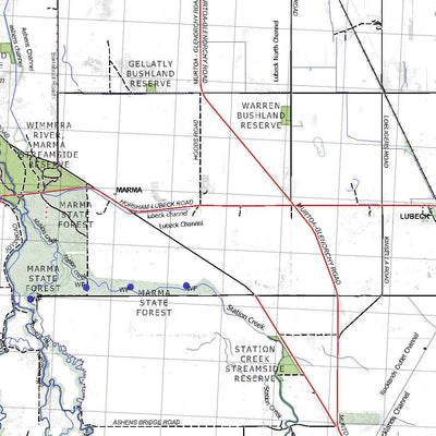 Getlost Maps Getlost Map 7324-7424 HORSHAM-RUPANYUP Victoria Topographic Map V16b 1:75,000 digital map