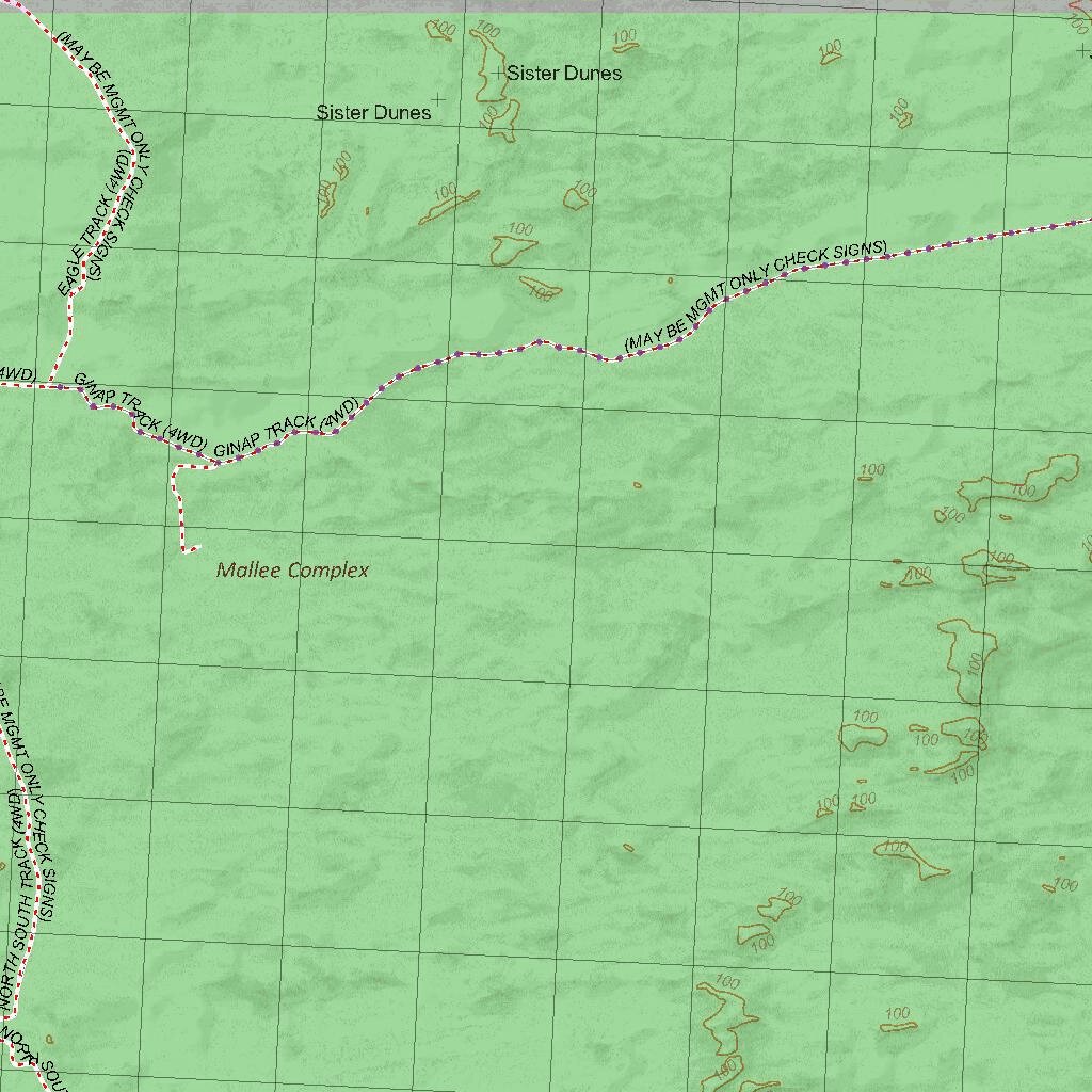 Getlost Map 7326-7426 HOPETOUN-BIRCHIP Victoria Topographic Map V16b 1: ...