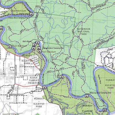Getlost Maps Getlost Map 7328-7428 NOWINGI-ROBINVALE Victoria Topographic Map V16b 1:75,000 digital map