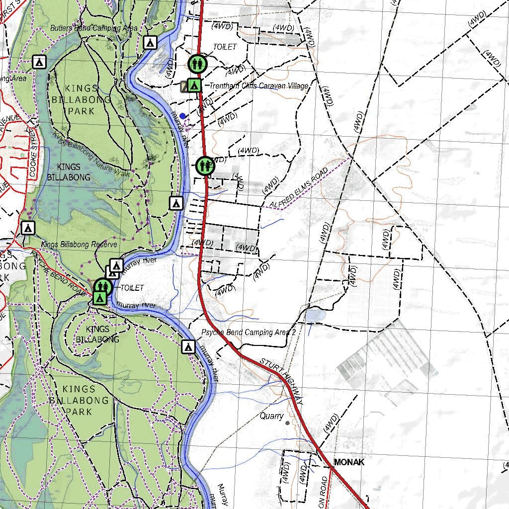 Getlost Map 7329 MILDURA Victoria Topographic Map V16b 1:75,000 by ...