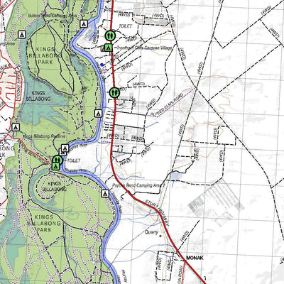 Getlost Maps Getlost Map 7329 MILDURA Victoria Topographic Map V16b 1:75,000 digital map