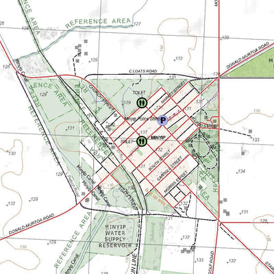 Getlost Map 7425-3 MINYIP Victoria Topographic Map V16b 1:25,000 by ...