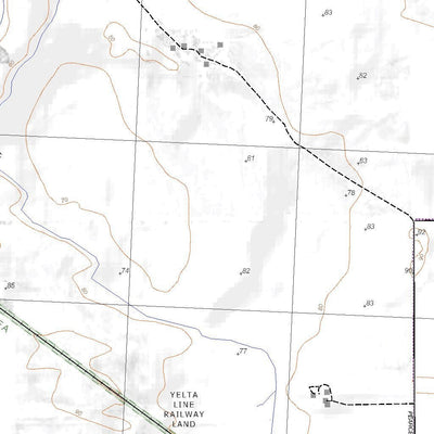 Getlost Maps Getlost Map 7426-4 LASCELLES Victoria Topographic Map V16b 1:25,000 digital map