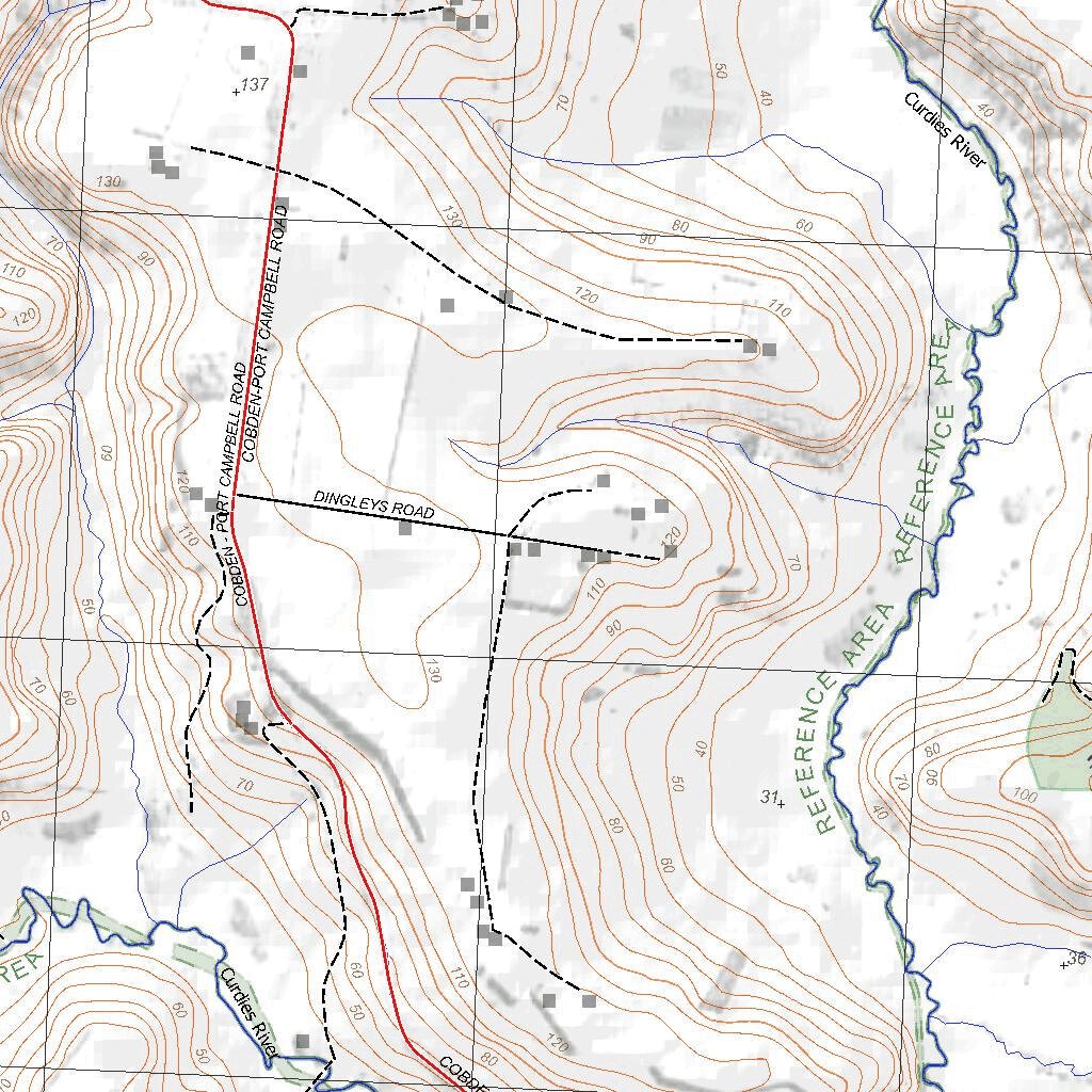 Getlost Map 7521-3 COBDEN Victoria Topographic Map V16b 1:25,000 by ...