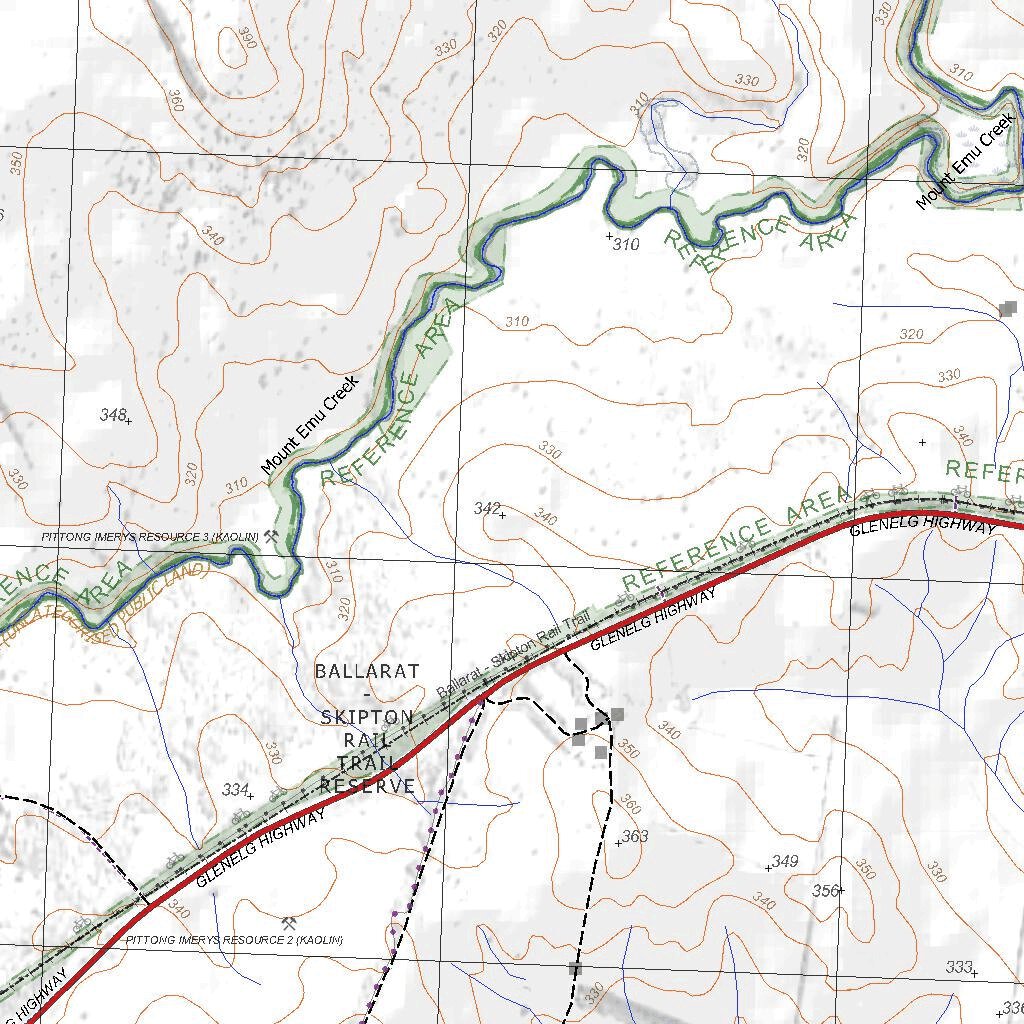 Getlost Map 7522-1 SKIPTON Victoria Topographic Map V16b 1:25,000 by ...