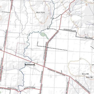 Getlost Maps Getlost Map 7522-7622 SKIPTON-BALLARAT Victoria Topographic Map V16b 1:75,000 digital map