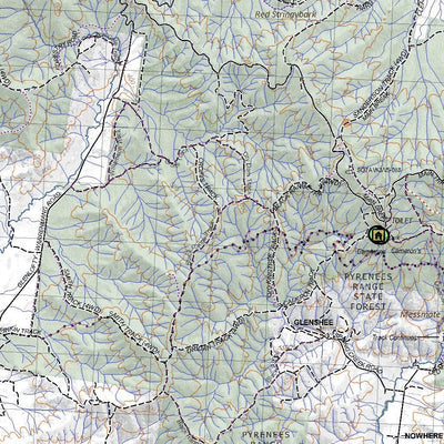 Getlost Maps Getlost Map 7523-7623 BEAUFORT-CRESWICK Victoria Topographic Map V16b 1:75,000 digital map