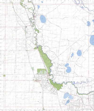 Getlost Maps Getlost Map 7527-1 NYAH Victoria Topographic Map V16b 1:25,000 digital map