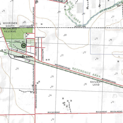 Getlost Maps Getlost Map 7527-2 ULTIMA Victoria Topographic Map V16b 1:25,000 digital map