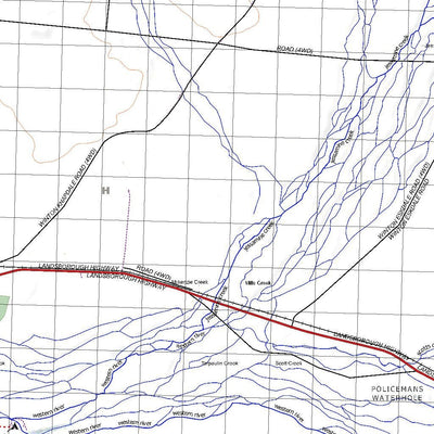 Getlost Maps Getlost Map 7553 WINTON Qld Topographic Map V15 1:75,000 digital map