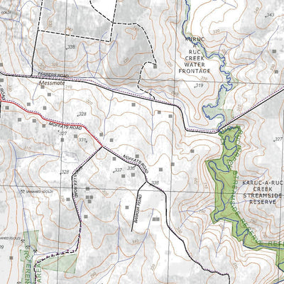 Getlost Maps Getlost Map 7622-2 MERCER Victoria Topographic Map V16b 1:25,000 digital map