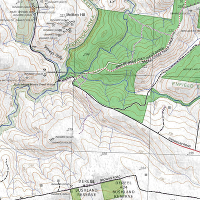 Getlost Maps Getlost Map 7622-3 ROKEWOOD Victoria Topographic Map V16b 1:25,000 digital map