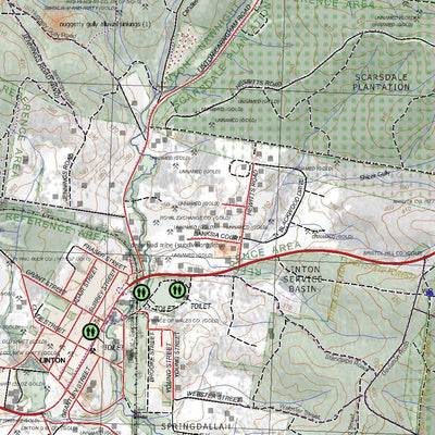 Getlost Maps Getlost Map 7622-4 LINTON Victoria Topographic Map V16b 1:25,000 digital map