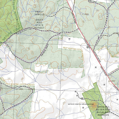 Getlost Maps Getlost Map 7623-4 MARYBOROUGH Victoria Topographic Map V16b 1:25,000 digital map