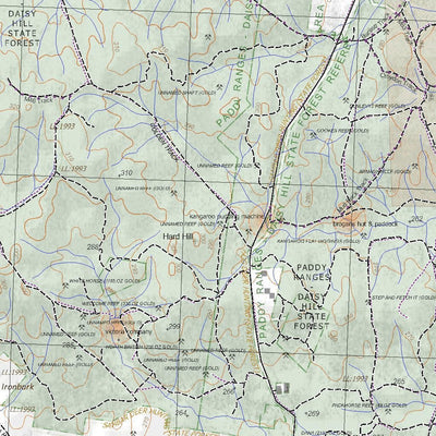 Getlost Maps Getlost Map 7623-4 MARYBOROUGH Victoria Topographic Map V16b 1:25,000 digital map