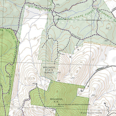 Getlost Maps Getlost Map 7624-4 RHEOLA Victoria Topographic Map V16b 1:25,000 digital map